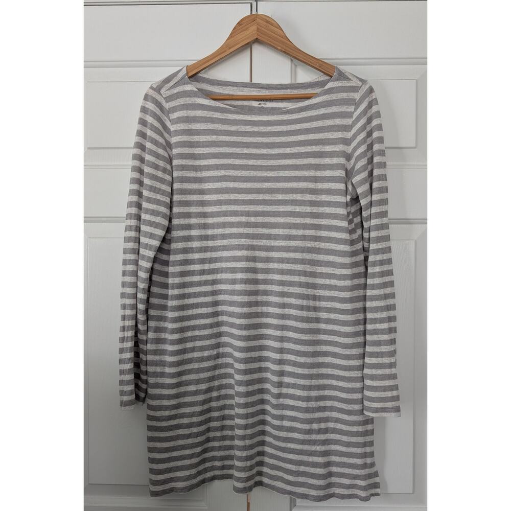Eileen Fisher Linen Striped Tunic Dress
